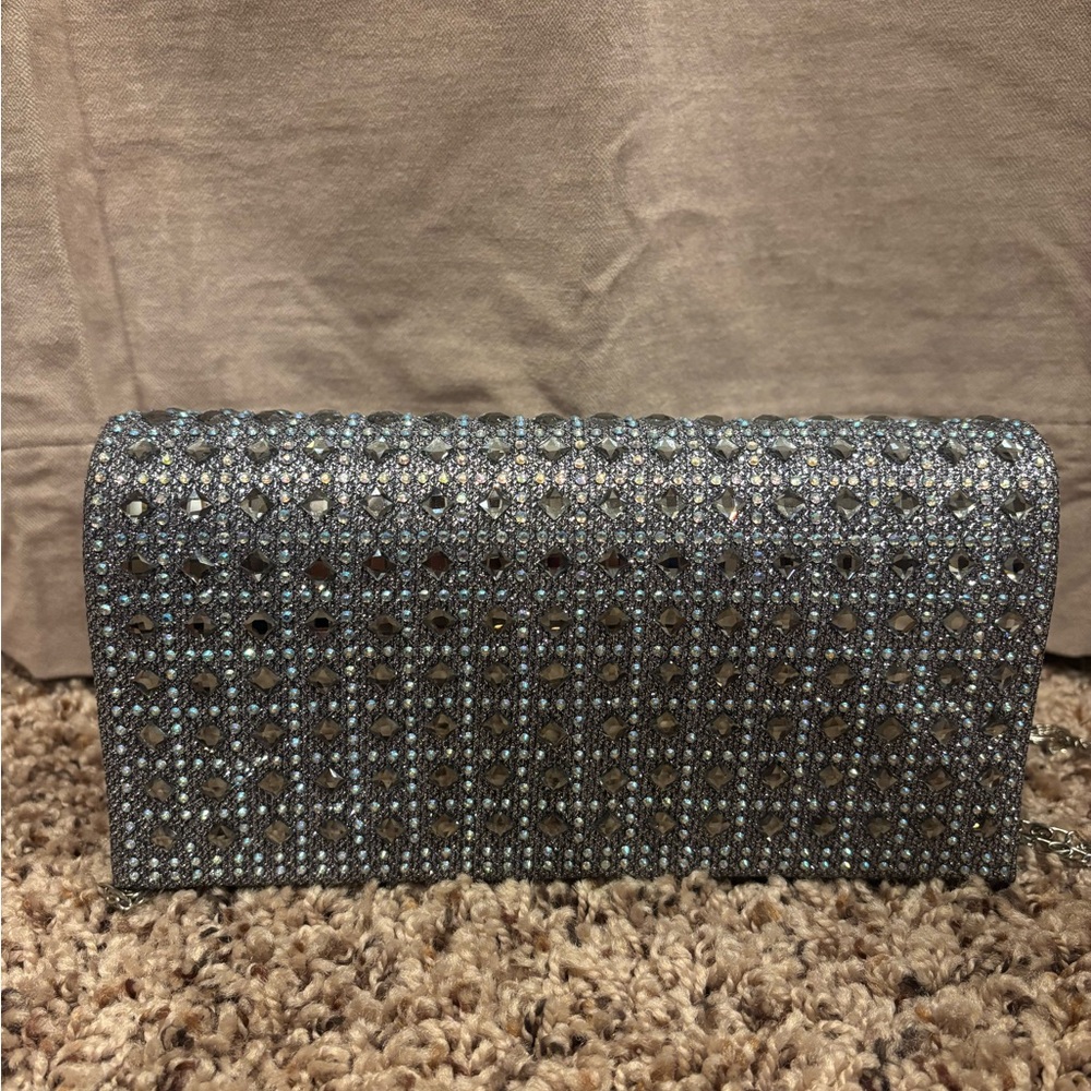 Elegant Silver Clutch Bag
